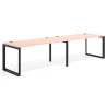 mesa multipuesto 200x80 rosa nube delta mesa progresiva doble fondo 80cm recto 1