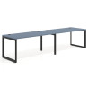 mesa multipuesto 200x80 azul talco delta mesa progresiva doble fondo 80cm recto 1