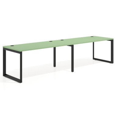 Mesa progresiva doble, fondo 80cm