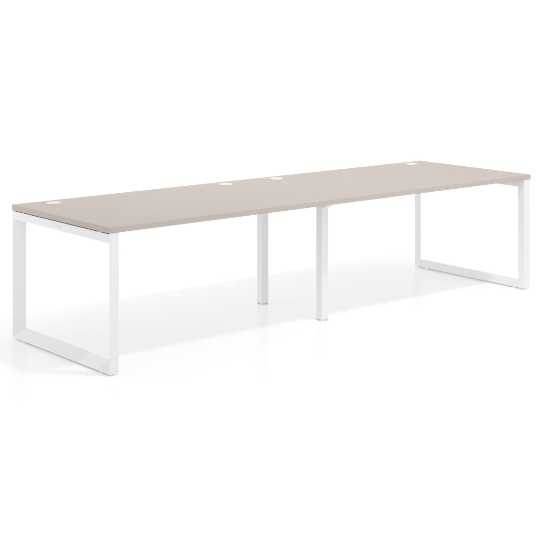 mesa multipuesto 200x100 gris coco delta mesa progresiva doble fondo 100cm recto 1