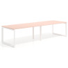 mesa multipuesto 200x100 rosa nube delta mesa progresiva doble fondo 100cm recto 1