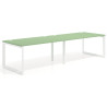 mesa multipuesto 200x100 verde talco delta mesa progresiva doble fondo 100cm recto 1