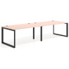 mesa multipuesto 200x100 rosa nube delta mesa progresiva doble fondo 100cm recto 1