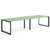 mesa multipuesto 200x100 verde talco delta mesa progresiva doble fondo 100cm recto 1