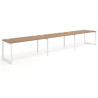 mesa multipuesto 300x80 naturale delta mesa progresiva triple fondo 80cm recto 1