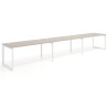mesa multipuesto 300x80 gris coco delta mesa progresiva triple fondo 80cm recto 1