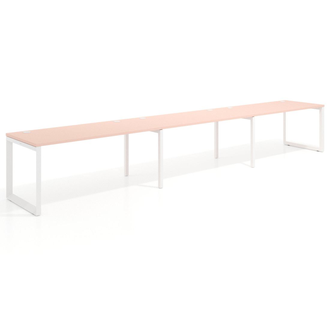 mesa multipuesto 300x80 rosa nube delta mesa progresiva triple fondo 80cm recto 1