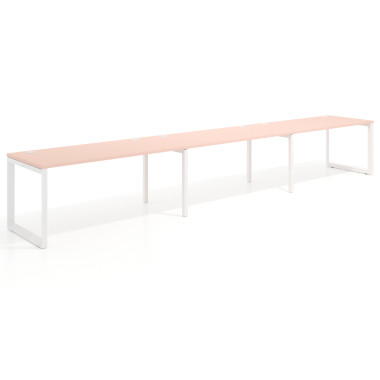 Mesa progresiva triple, fondo 80cm