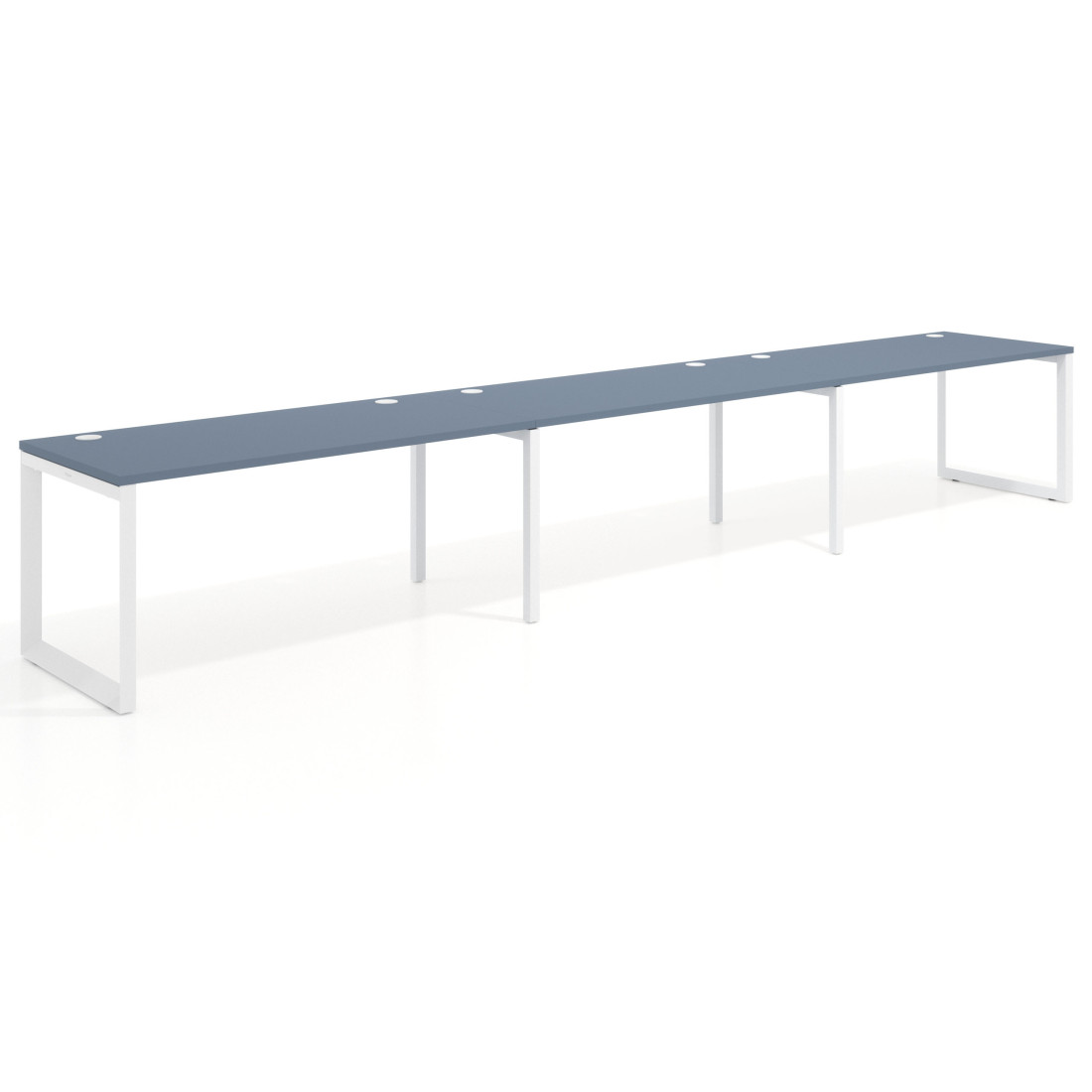 mesa multipuesto 300x80 azul talco delta mesa progresiva triple fondo 80cm recto 1