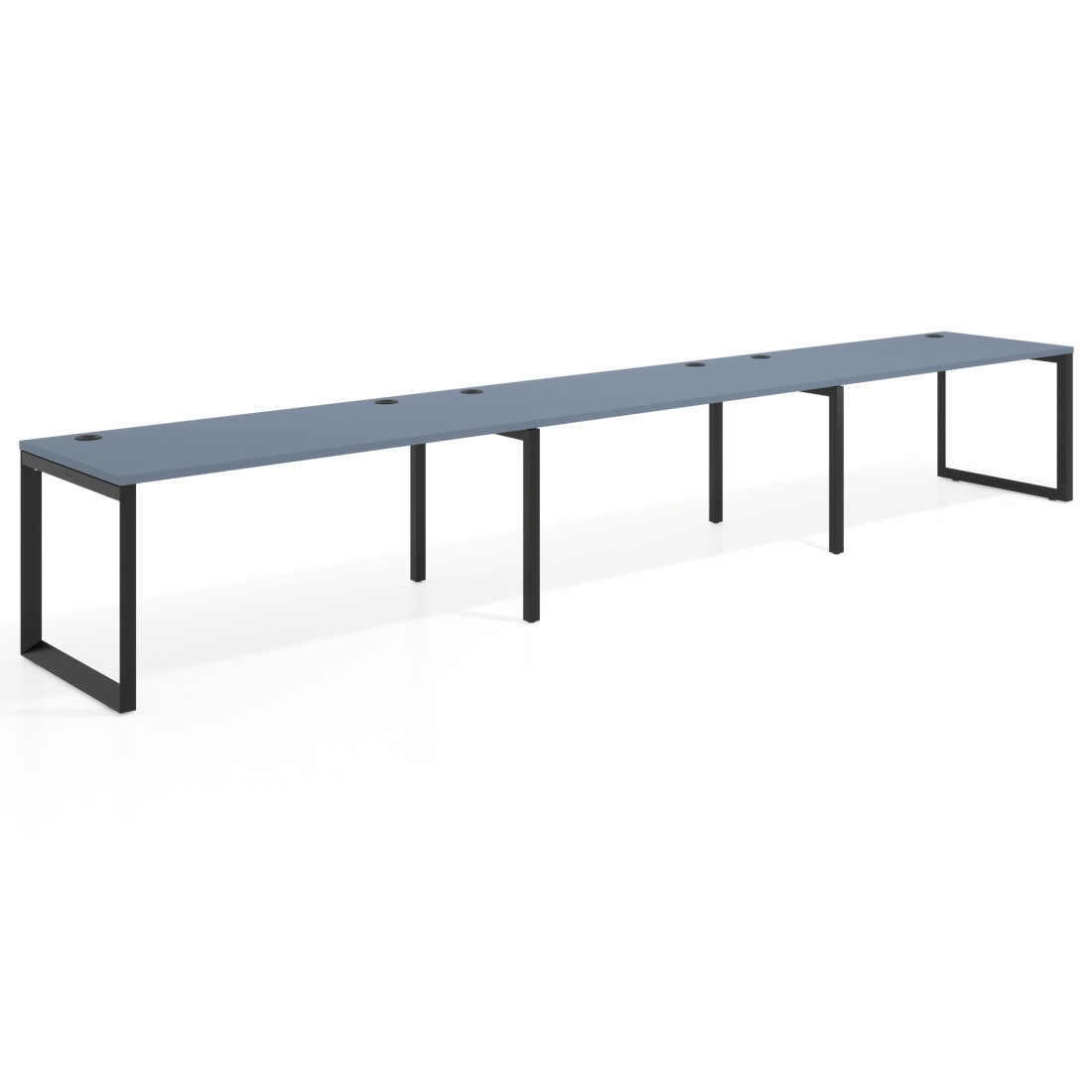 mesa multipuesto 300x80 azul talco delta mesa progresiva triple fondo 80cm recto 1
