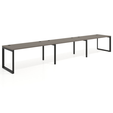 Mesa progresiva triple, fondo 80cm
