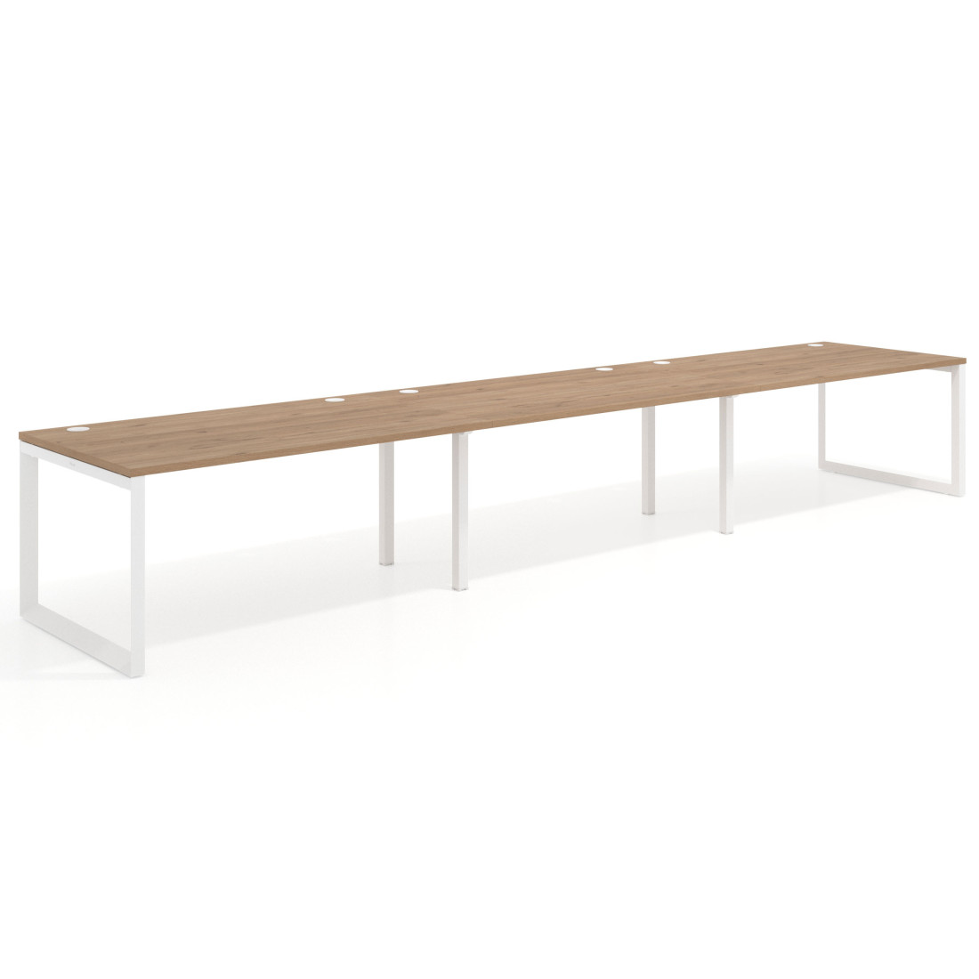 mesa multipuesto 360x100 naturale delta mesa progresiva triple fondo 100cm recto 1