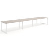 mesa multipuesto 300x100 gris coco delta mesa progresiva triple fondo 100cm recto 1