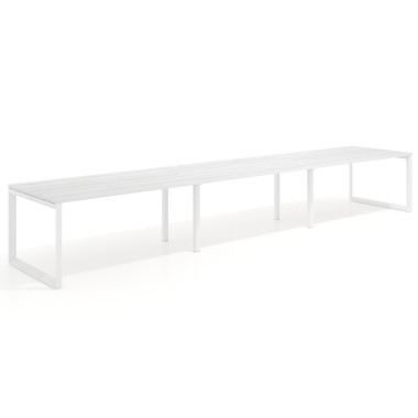 Mesa progresiva triple, fondo 100cm