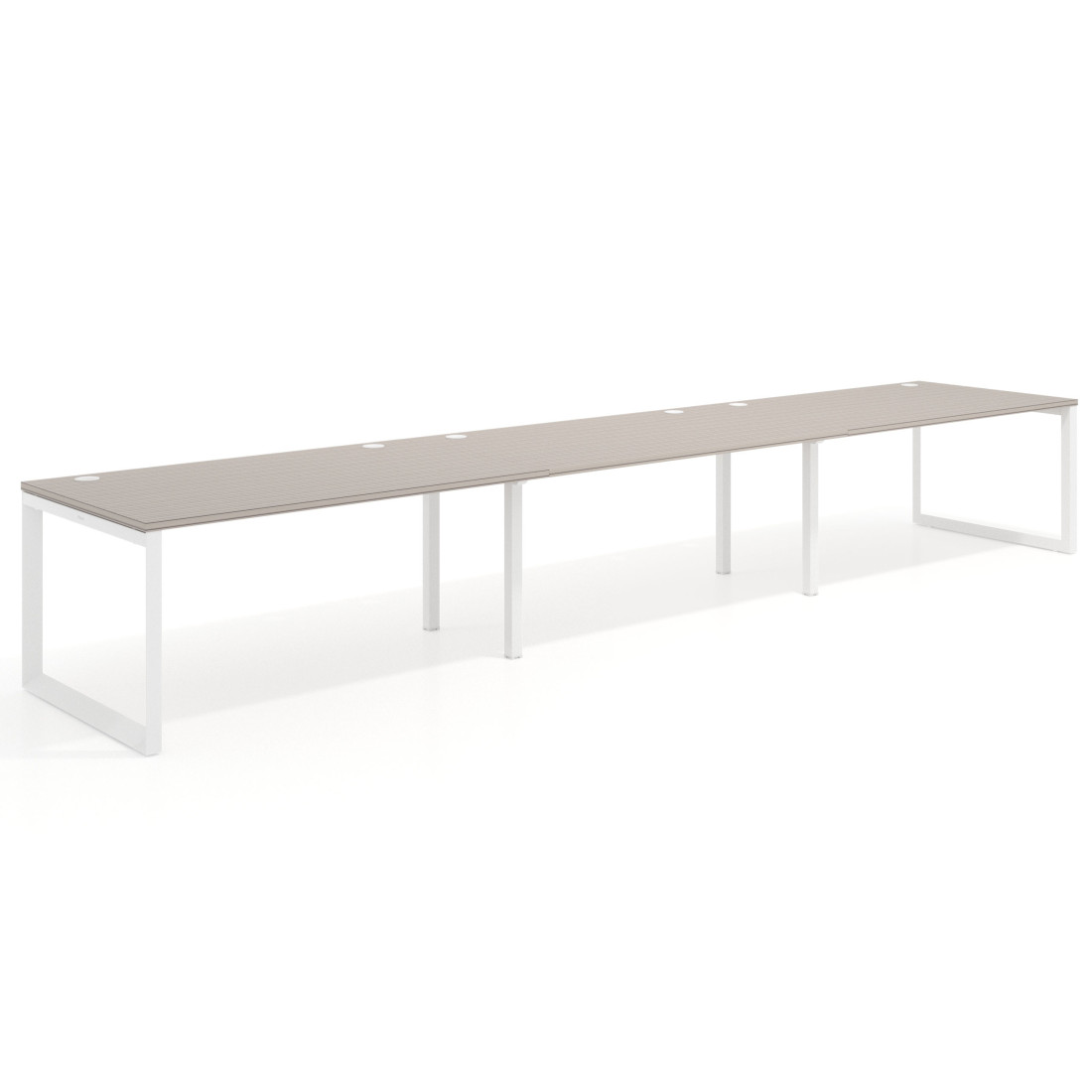 mesa multipuesto 300x100 rayado coco delta mesa progresiva triple fondo 100cm recto 1