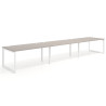 mesa multipuesto 300x100 rayado coco delta mesa progresiva triple fondo 100cm recto 1