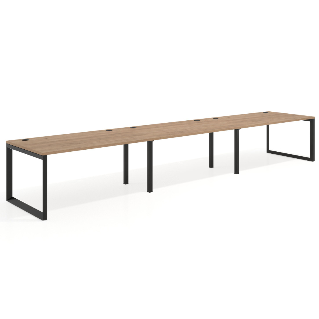 mesa multipuesto 300x100 naturale delta mesa progresiva triple fondo 100cm recto 1
