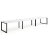 mesa multipuesto 300x100 blanco mate delta mesa progresiva triple fondo 100cm recto 1