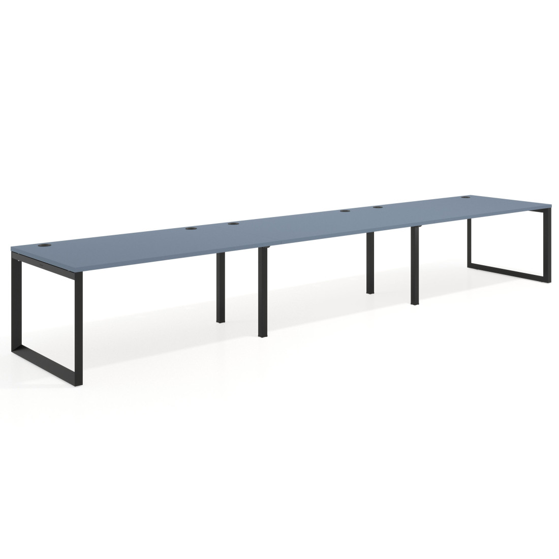 mesa multipuesto 300x100 azul talco delta mesa progresiva triple fondo 100cm recto 1