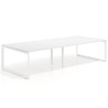 mesa multipuesto 240x142 blanco mate delta mesa bench fondo 142cm recto 1