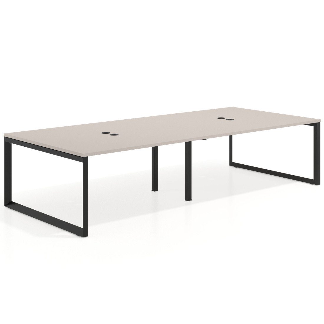 mesa multipuesto 240x142 gris coco delta mesa bench fondo 142cm recto 1