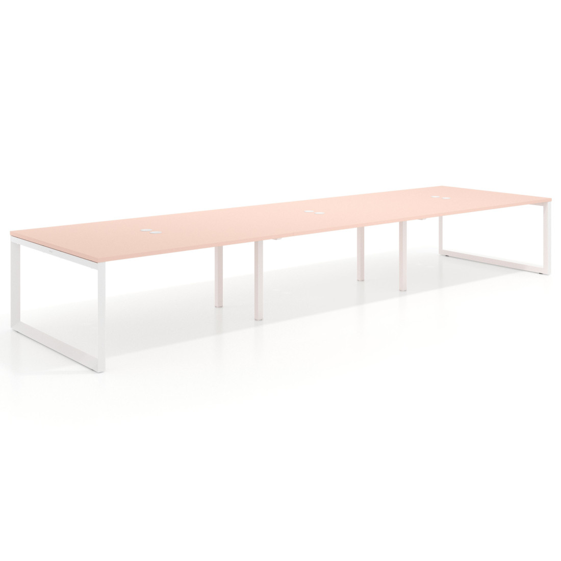 mesa multipuesto 360x142 rosa nube delta mesa bench fondo 142cm recto 1