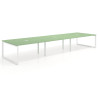 mesa multipuesto 420x142 verde talco delta mesa bench fondo 142cm recto 1