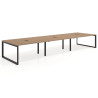 mesa multipuesto 360x142 rayado natural delta mesa bench fondo 142cm recto 1