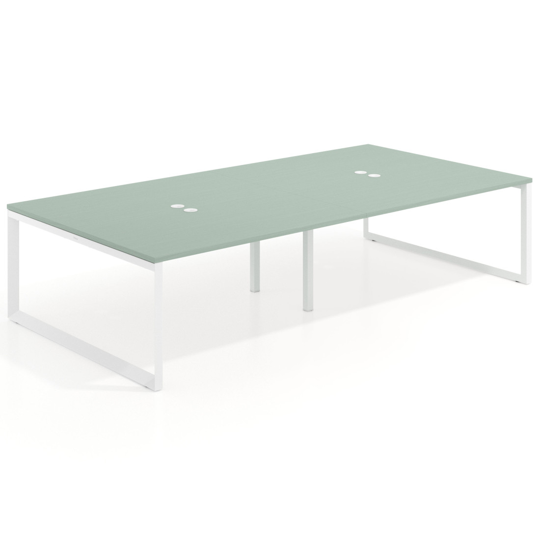 mesa multipuesto 240x166 iris delta mesa bench fondo 166cm recto 1