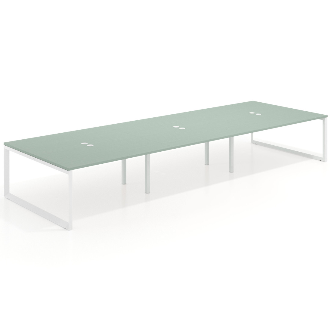 mesa multipuesto 360x166 iris delta mesa bench fondo 166cm recto 1