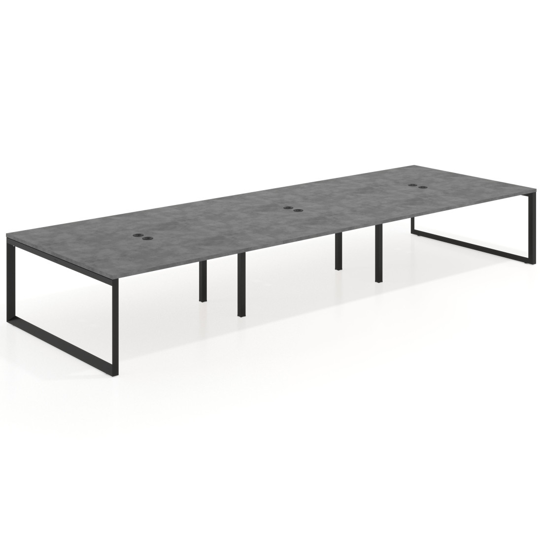 mesa multipuesto 360x166 cemento delta mesa bench fondo 166cm recto 1