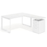 mesa en l 140x180 albo delta mesa de escritorio en l ala pedestal frontales metal recto 1