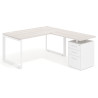 mesa en l 140x180 california delta mesa de escritorio en l ala pedestal frontales metal recto 1