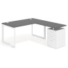 mesa en l 140x180 gris tormenta delta mesa de escritorio en l ala pedestal frontales metal recto 1