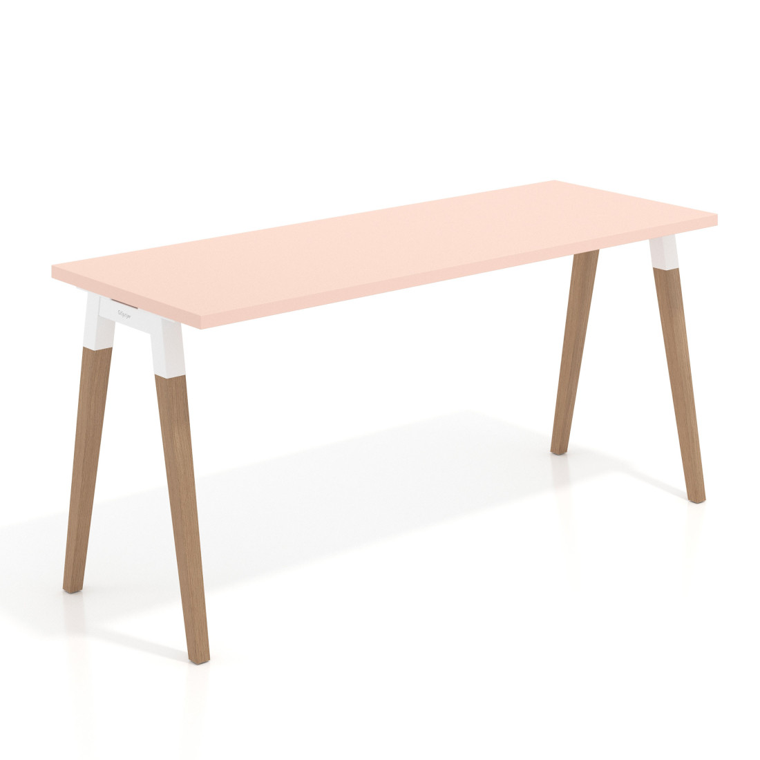 mesa de escritorio 100x60 rosa nube arki mesa individual fondo 60cm recto 1