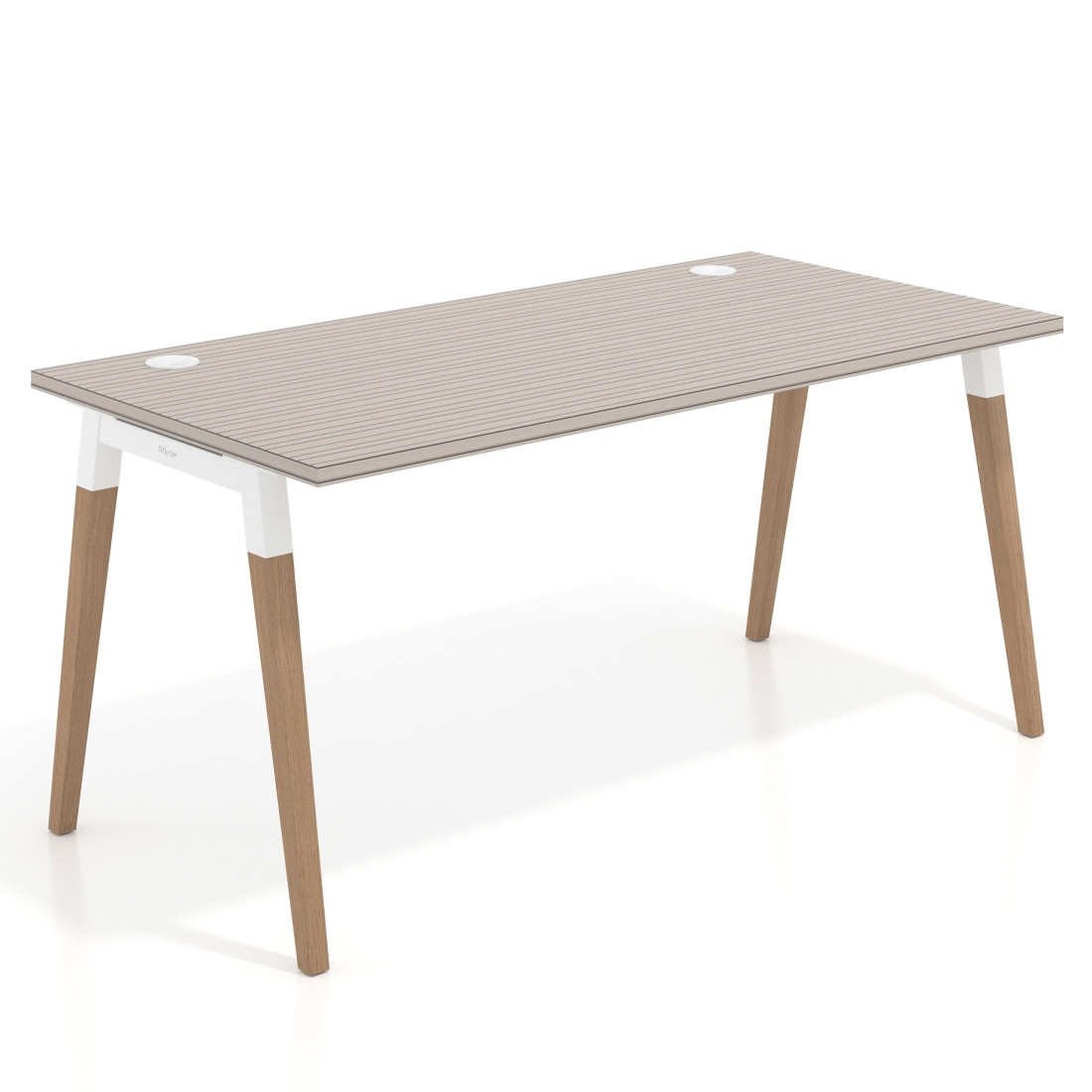 mesa de escritorio 100x80 rayado coco arki mesa individual fondo 80cm recto 1