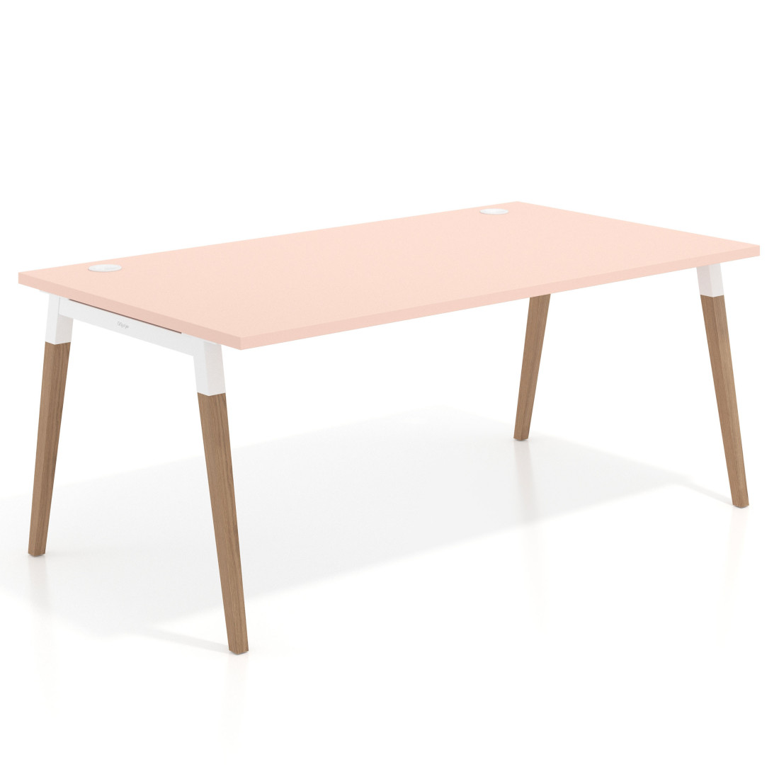 mesa de escritorio 100x100 rosa nube arki mesa individual fondo 100cm recto 1