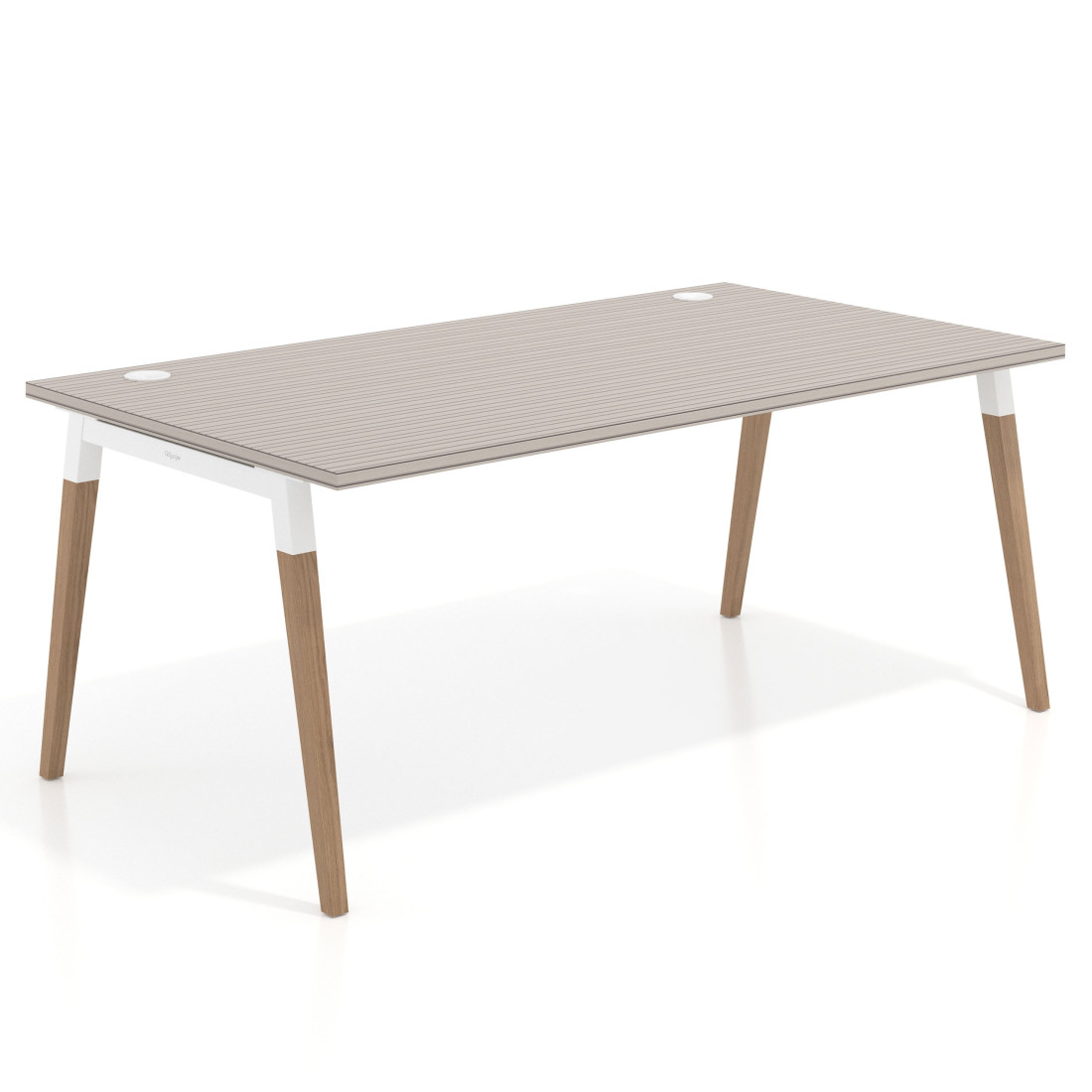 mesa de escritorio 100x100 rayado coco arki mesa individual fondo 100cm recto 1