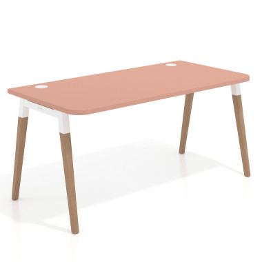 Mesa individual ergonómica fondo 80cm