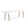 mesa reuniones 220x100 blanco mate arki mesa de reunion fondo 100cm recto 1