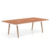 mesa reuniones 220x126 terracota arki mesa de reunion fondo 126cm recto 1