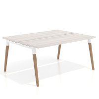 Mesa de oficina multipuesto Arki para 2 personas fondo 126 cm - CALIFORNIA, 100x126