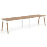 mesa multipuesto 200x80 naturale arki mesa progresiva doble fondo 80cm recto 1