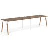 mesa multipuesto 200x80 noce sabi arki mesa progresiva doble fondo 80cm recto 1