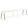 mesa multipuesto 200x80 blanco mate arki mesa progresiva doble fondo 80cm recto 1