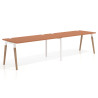 mesa multipuesto 200x80 terracota arki mesa progresiva doble fondo 80cm recto 1