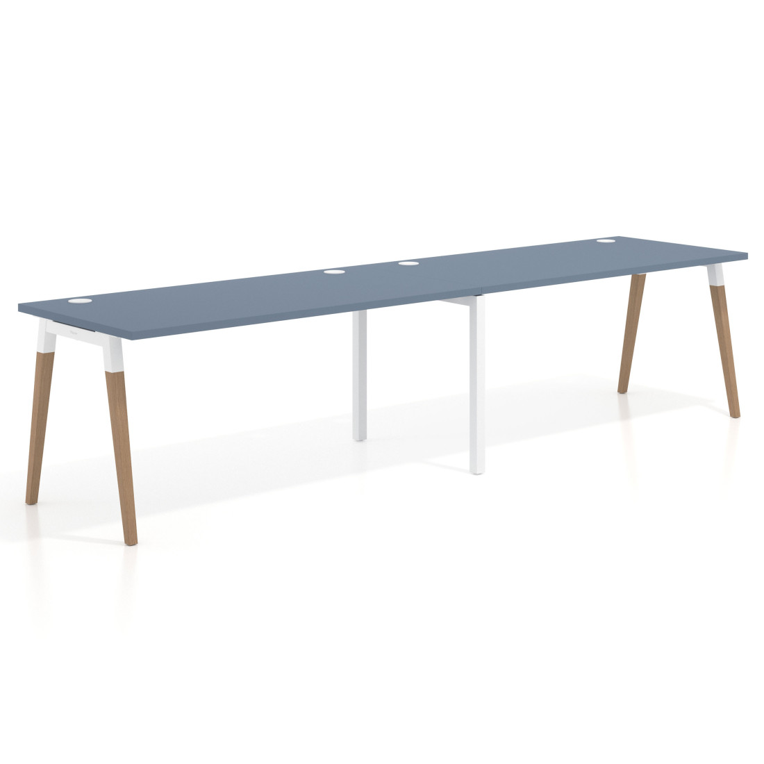 mesa multipuesto 200x80 azul talco arki mesa progresiva doble fondo 80cm recto 1