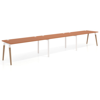 Mesa progresiva triple, fondo 80cm