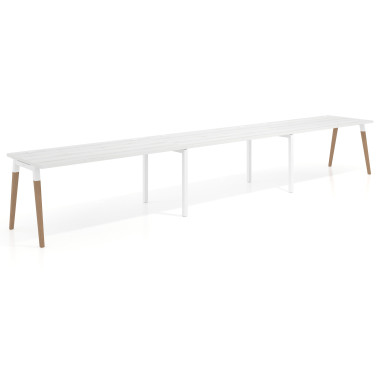 Mesa progresiva triple, fondo 80cm