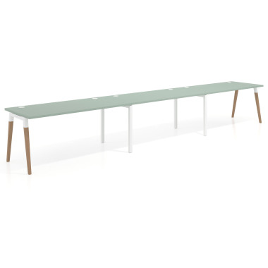 Mesa progresiva triple, fondo 80cm